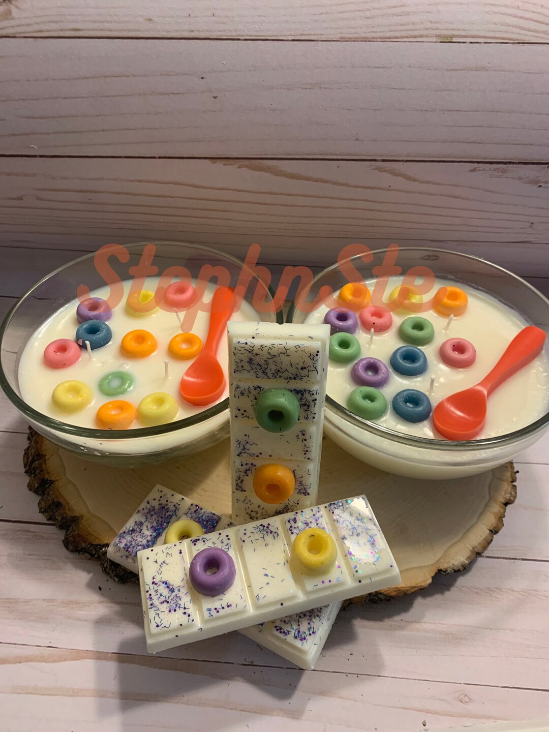 Fruit Loop Cereal Bowl Candle Scented Candle Smells Like Real Fruit