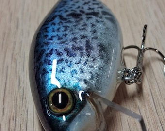 2 3/4" 1/2oz Premium Handmade Wooden Crankbait Fishing Lure (Crappie Pattern)