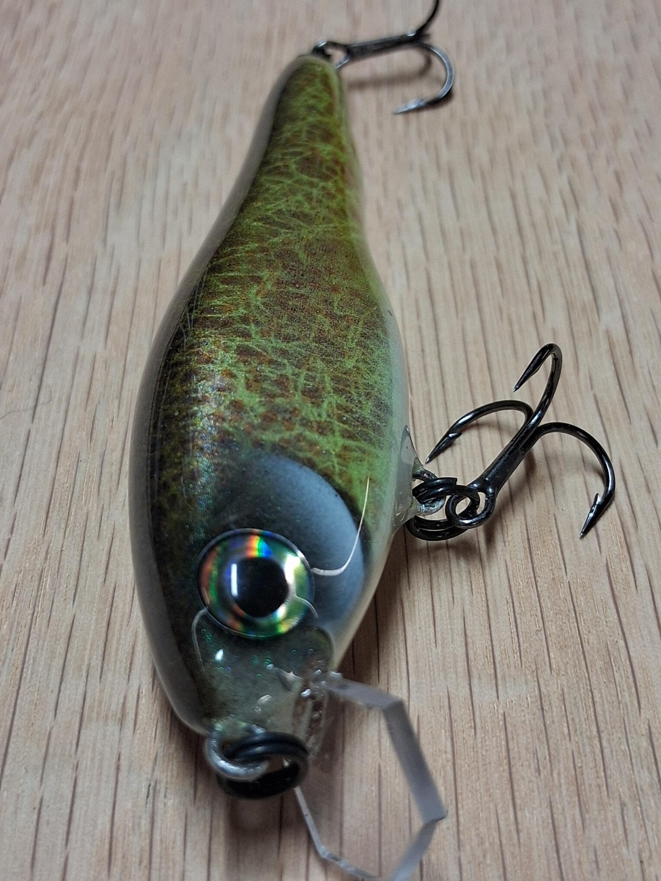Leurre De Pêche Handcrafted Uncle Ed's - Topwater En Bois 4,5" Pour Brochet Et Musky