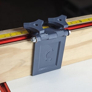 T-track Stop Block With Pivoting Stop | Make precise repeatable cuts