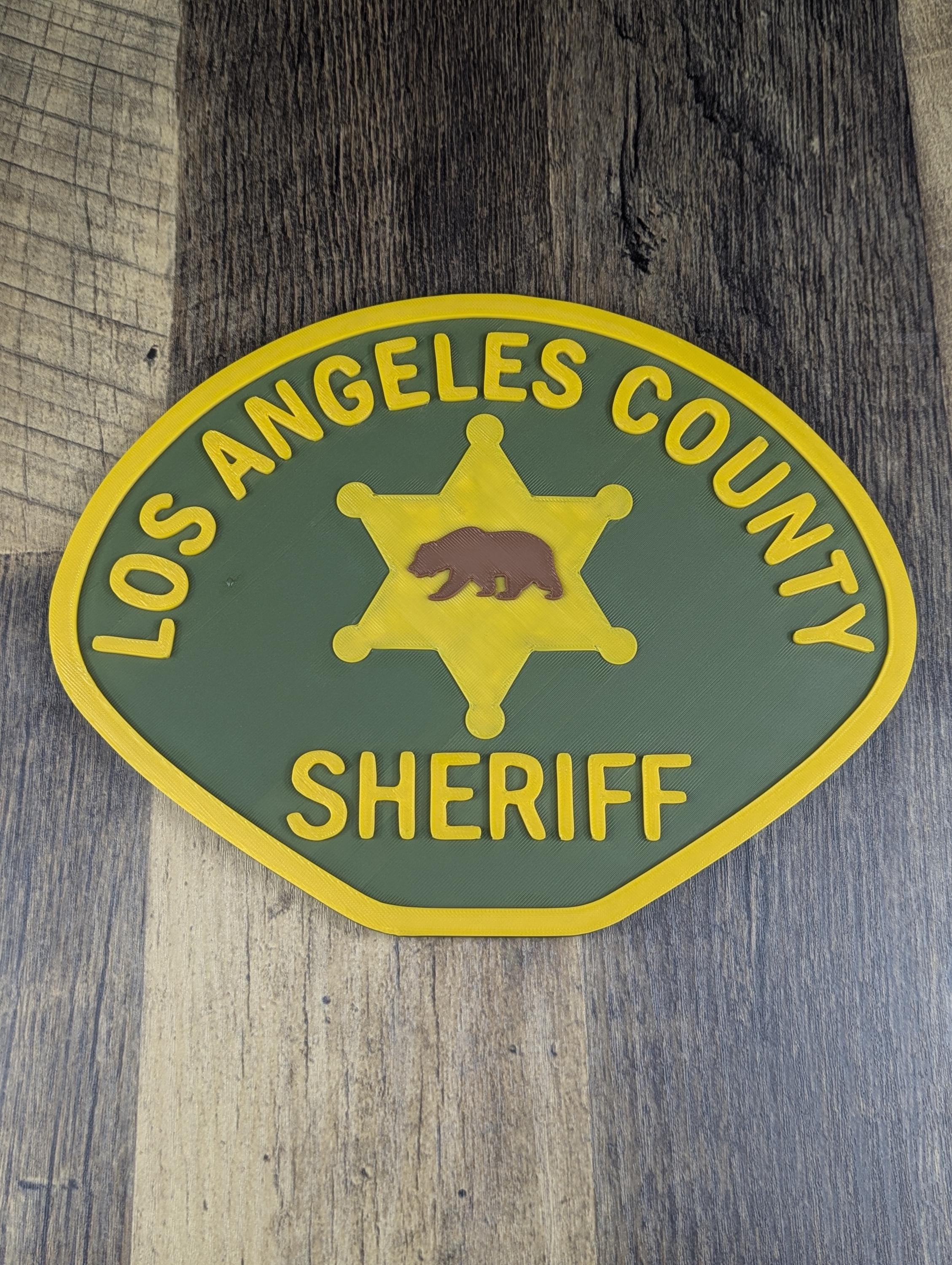 9 5 X 7 5 Los Angeles County Sheriff s Office Shoulder Patch Wall 9 5 X 7 5 Los Angeles County Sheriff s Office Shoulder Patch Wall