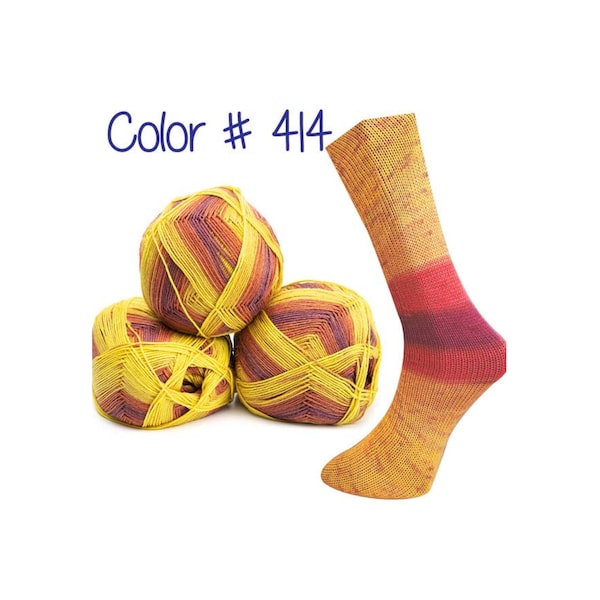 40% Off Sale - Lungauer Sockenwolle Seide -  You are the Sunshine of my Heart (Color #414)