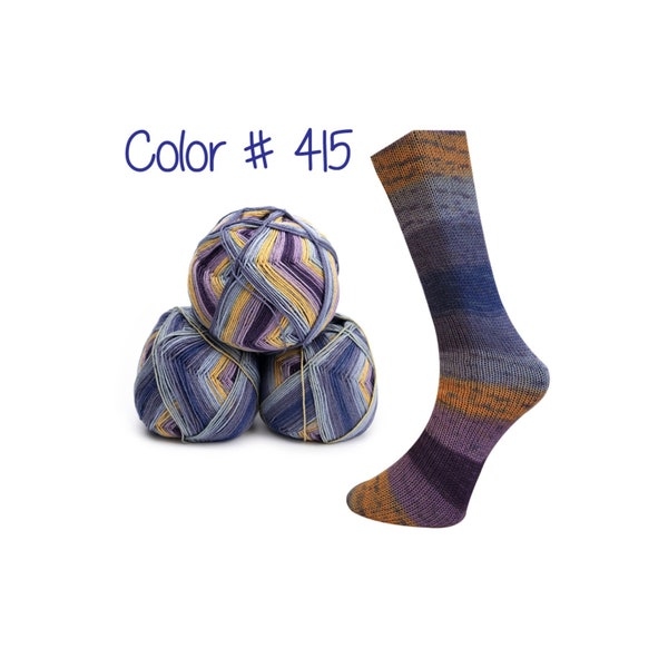 40% Off Sale - Lungauer Sockenwolle Seide -  Purple Sunset (Color #415)