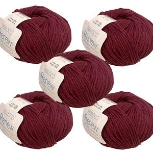 40% Off and Free Shipping! -  5 Skeins - Berroco Renew - Cardinal (Color #1348)