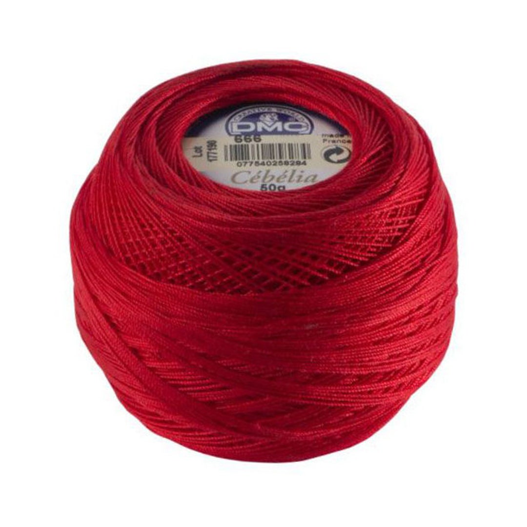 Cebelia Crochet Thread Size 10 Simply Red color 666 Etsy