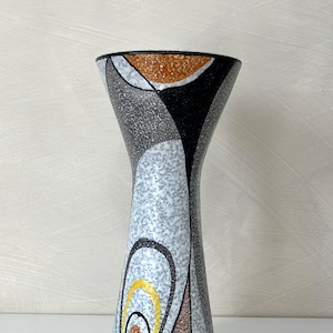 Vintage Rumba Flora Gouda Holland ceramic vase, 60s / postmodern vase