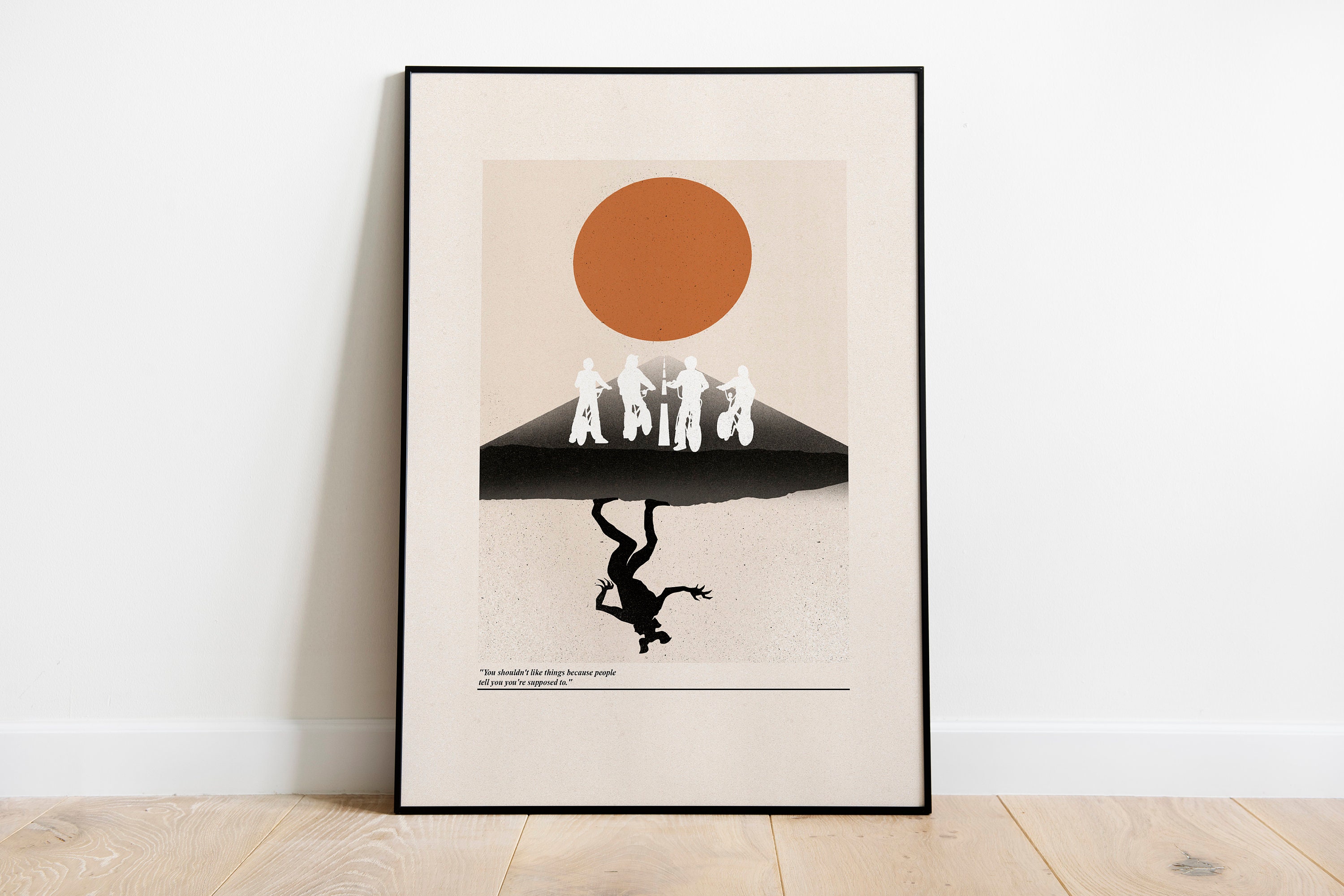 Stranger Things Spiegel Upside Down Welt Poster | Max Elf Dustin Mke | Retro Print, herunterladbare Retro Wandkunst | Geschenk Geeks