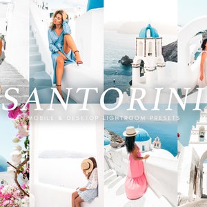 11 Santorini Mobile & Desktop Lightroom Presets, Instagram Presets, Summer Presets, Greece Presets, Travel Blogger Outdoor Photo Presets