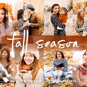 10 LIGHTROOM Mobile & Desktop Presets, AUTUMN Presets, FALL Presets, Lightroom Preset, Warm Presets, Bright Instagram Presets, Brown Presets