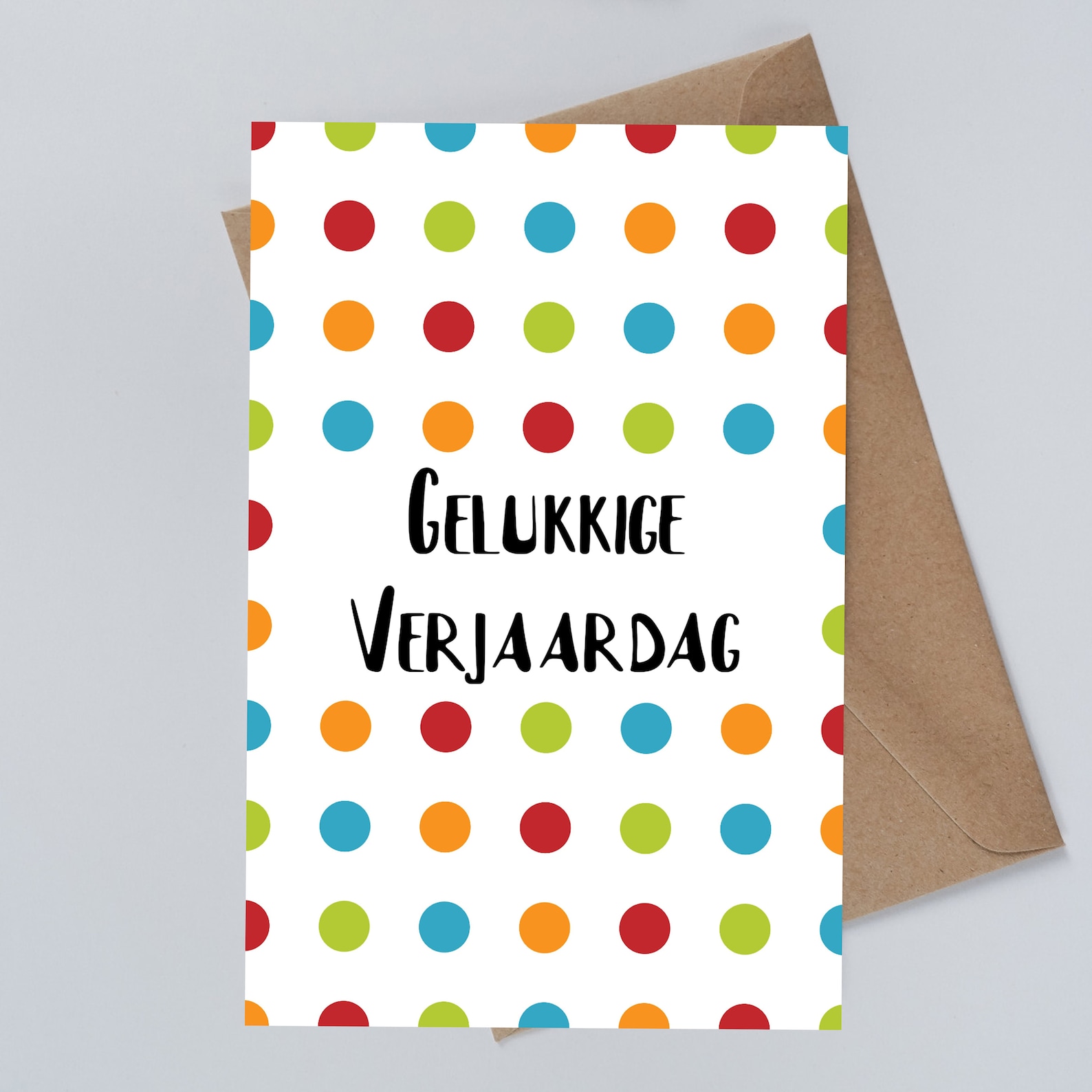 Printable Dutch Birthday Card in Dutch Language Digital Card Etsy