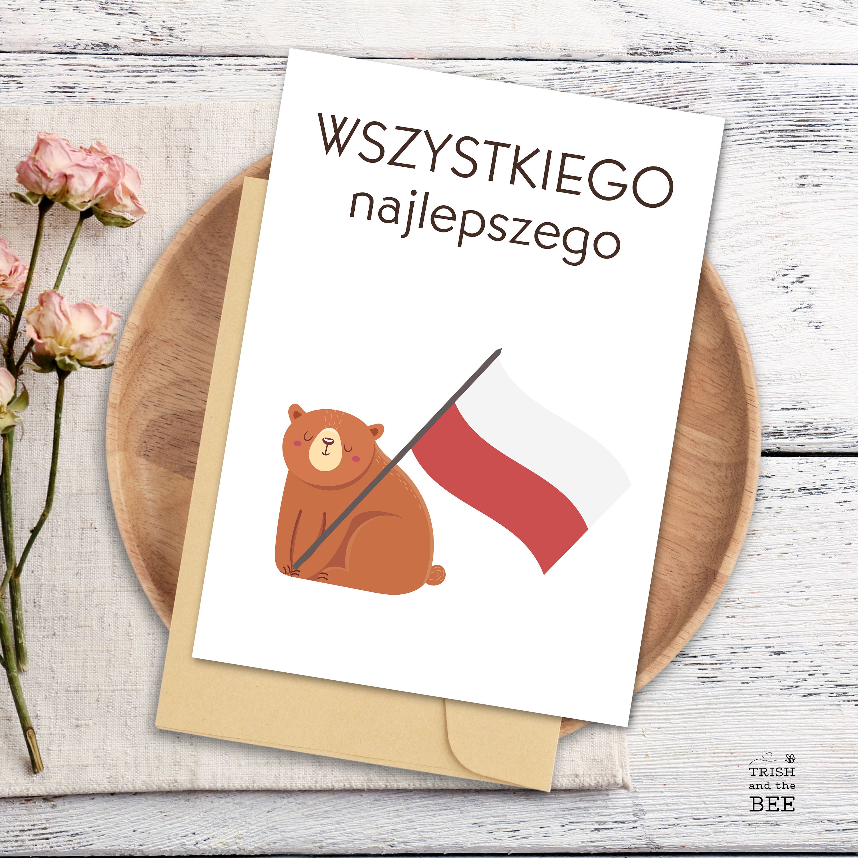 Printable Polish Birthday Card - Wszystkiego Najlepszego (happy Birthday in Polish) With Poland ...