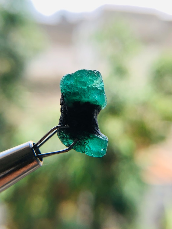 Natural Zambia Emerald Specimen: Raw Crystal Gemstone, May Birthstone