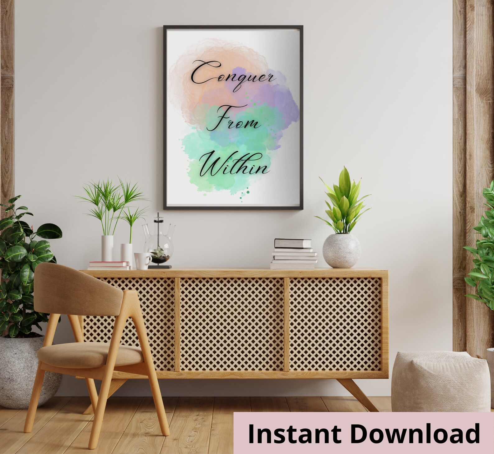 Printable Inspirational Wall Art Digital Download Watercolor - Etsy