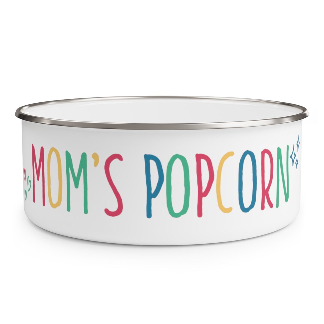 Popcorn Bowl Personalized Popcorn Bowl Custom Popcorn Bowl Etsy
