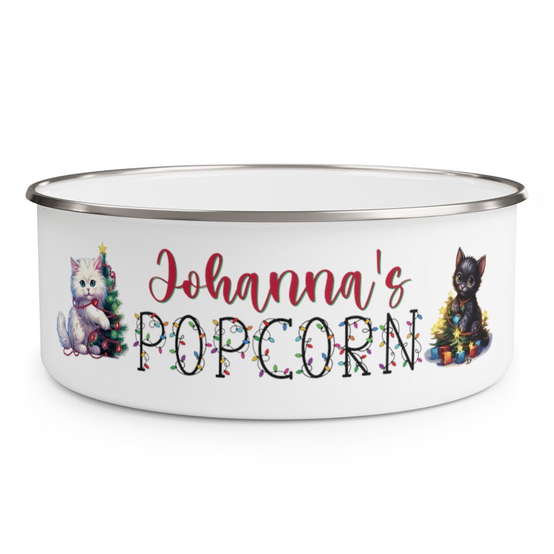 Popcorn Bowl Personalized Popcorn Bowl Custom Popcorn Bowl Etsy