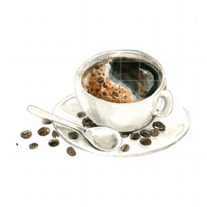 Coffee Shop PNG Digital Stickers