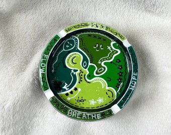 Green Everything Ashtray/ Trinket Dish