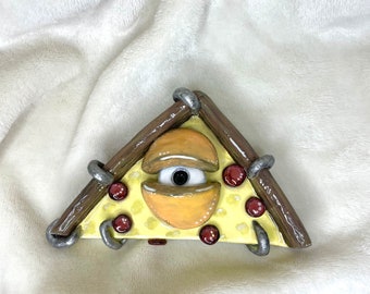 Robo Eye Clay Incense Holder/ Art Sculpture