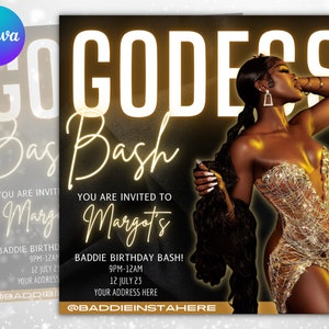 Birthday Flyer, 21st Birthday Girl, Birthday Template, Birthday Party, Birthday Dinner, Birthday Invitation, Birthday Invite, Birthday Bash