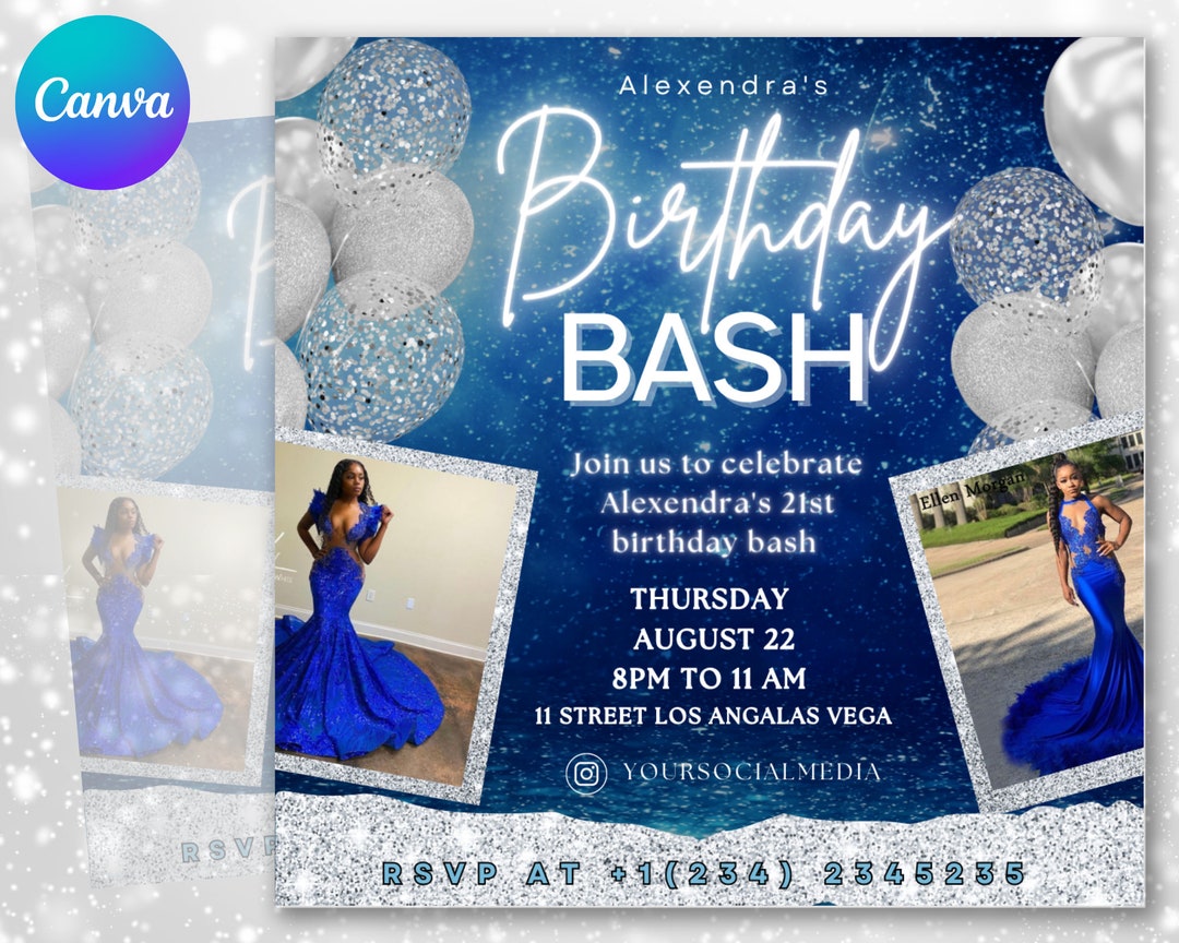 Birthday Celebration Flyer Template Birthday Flyer Girl, Birthday Flyer