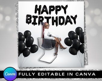 Libra Birthday Flyer, Happy Birthday Flyer, Birthday Shoot Flyer, Libra Bash Flyer, Birthday flyer, Birthday Girl, Party Flyer, Celebration