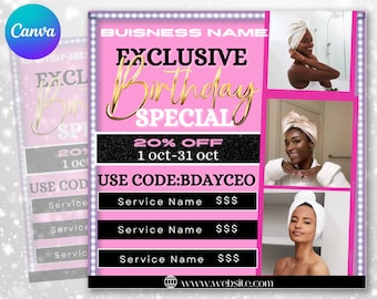 CEO Birthday Flyer, Birthday Invitation, Birthday Celebration Flyer, Libra Flyer, Libra Birthday Flyer, Birthday Invitation , Birthday Flyer