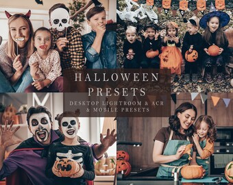 Halloween Presets - Desktop Lightroom, ACR + Mobile Presets, Lifestyle, Family Presets