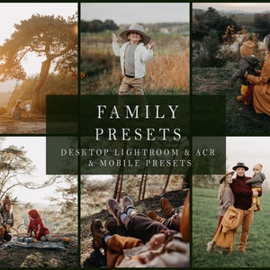 Family Presets, Desktop Lightroom, ACR + Mobile Presets, Autumn Presets, Deep Love Presets