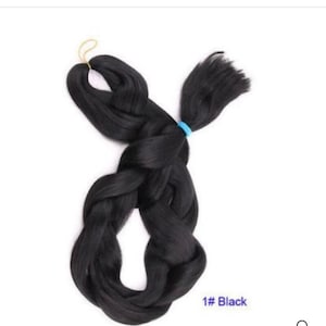 Kanekalon super braids 82 inch bulk braiding hair