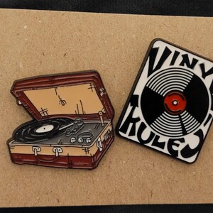 Retro, Old School, 90's Style Enamel Pins, Rubix Cube, Gameboy, Cassette, Phone Vinyl Record