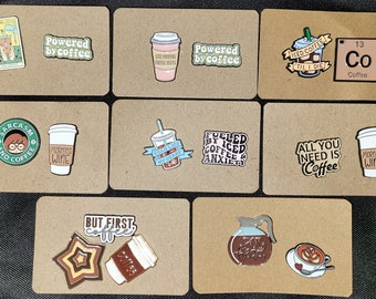 Coffee Lovers Enamel Pin Sets- Coffee Humor, Iced Coffee, Caffeine