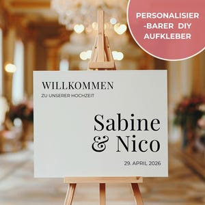DIY Wedding Welcome Sign, Design Your Own Vinyl Wedding Sign, Wedding Photo Corner Sign Stickers