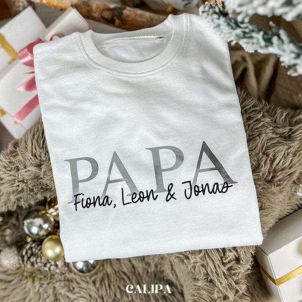 Personalisierter Hoodie Geschenkidee Papa geschenke für Väter vatertagsgeschenk mit Namen geburtstagsgeschenk werdender papa Var.02