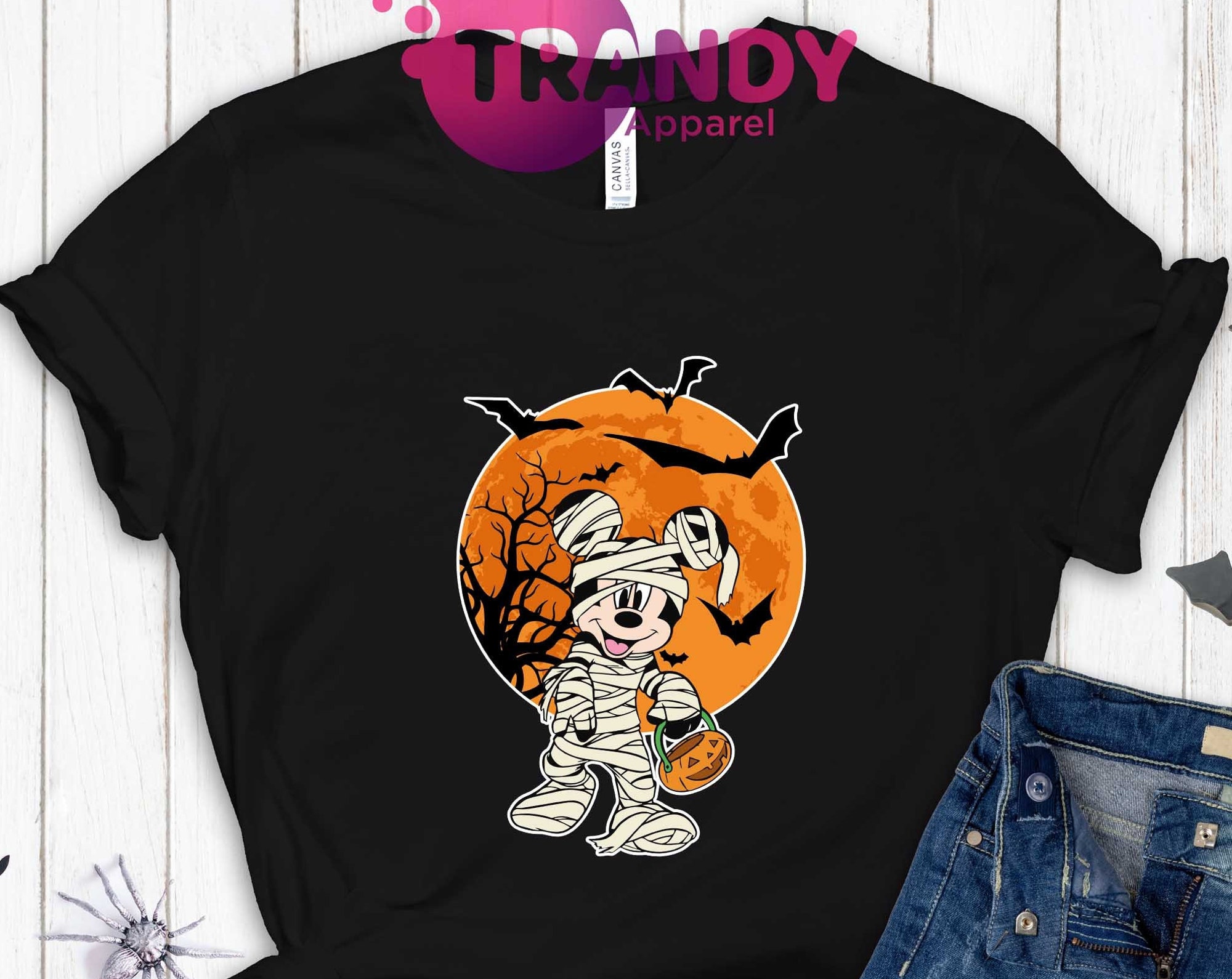 Discover Pumpkin Mickey Mummy Shirt, Disney Halloween T Shirt