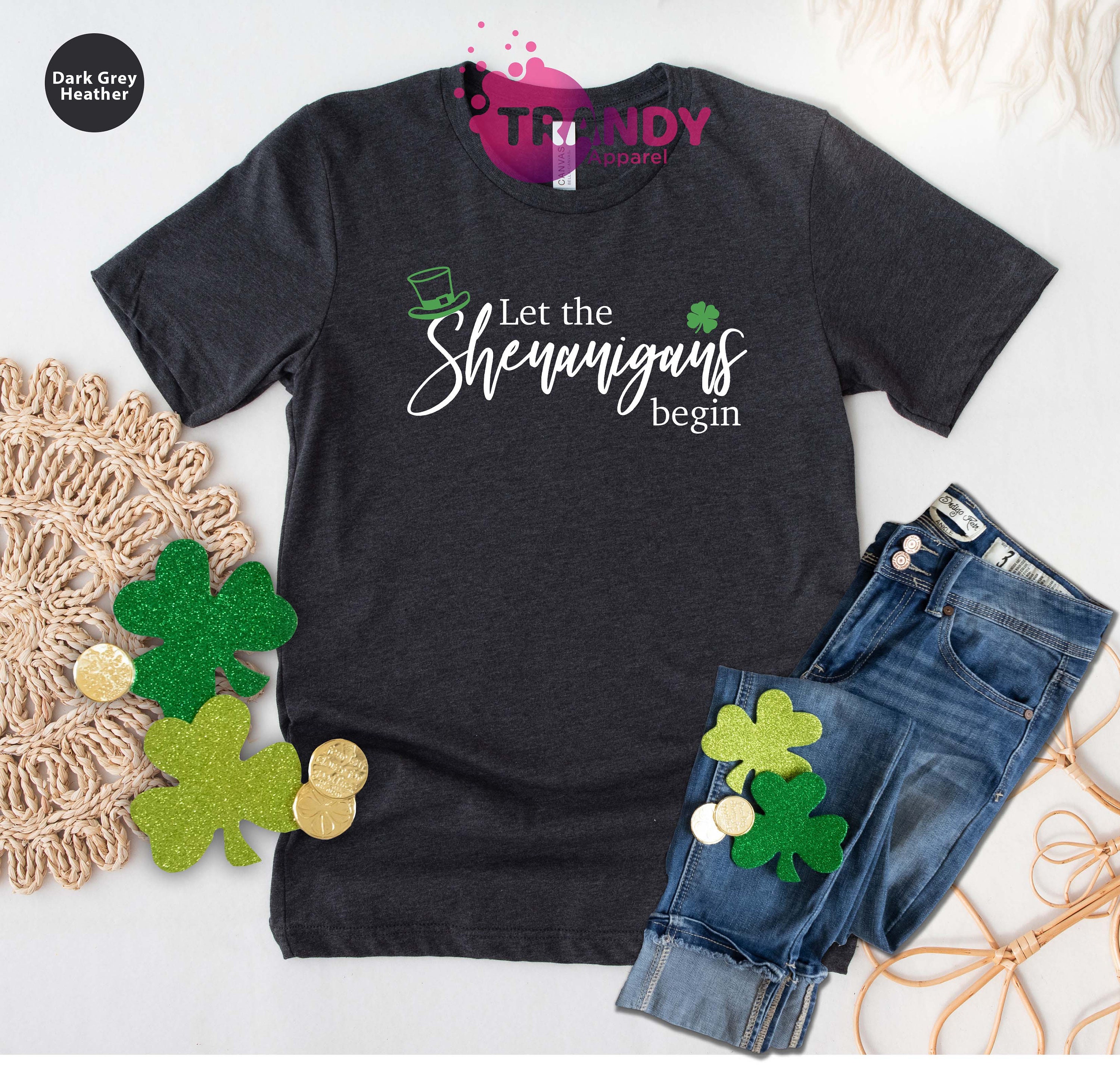 Discover Let The Shenanigans Begin T-shirt, Irish Drinking Party T-Shirt