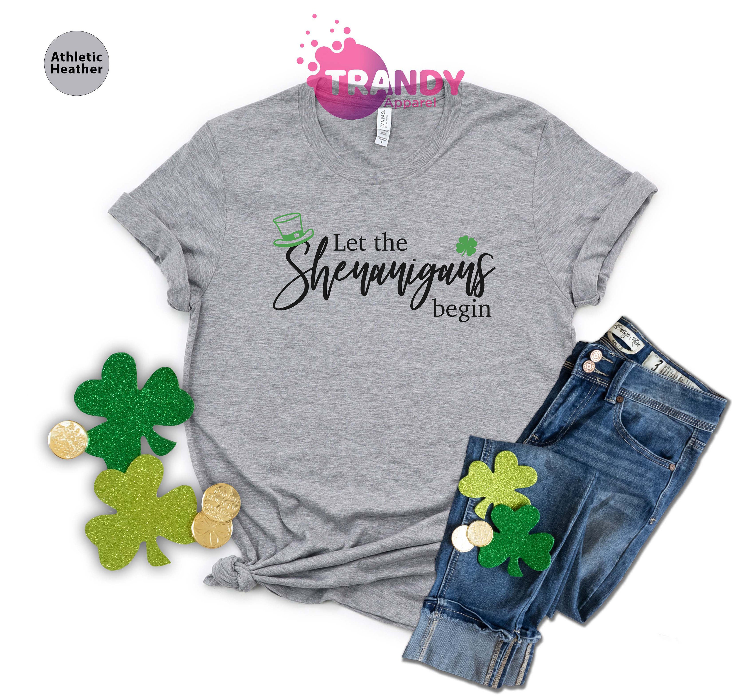 Discover Let The Shenanigans Begin T-shirt, Irish Drinking Party T-Shirt