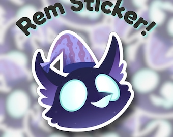 Naklejka fanowska Deadlock Chibi Rem | Cosmic Whimsy Vinyl Decal