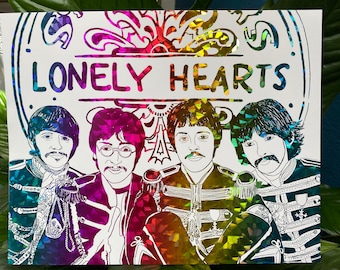 The Beatles Holographic Art Print