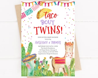 Taco 'Bout A Baby Cake Topper Fiesta Gender Reveal Baby