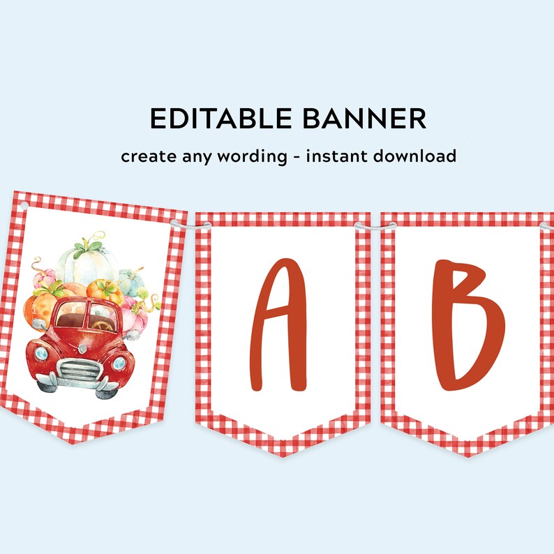 Editable Fall Birthday Banner Template Printable Custom Spell - Etsy