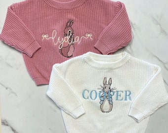 Baby/Toddler Personalized Easter Sweater - Girls Easter Outfit - Boys Easter Shirt - Girls Easter Shirt - Boys Easter Outfit