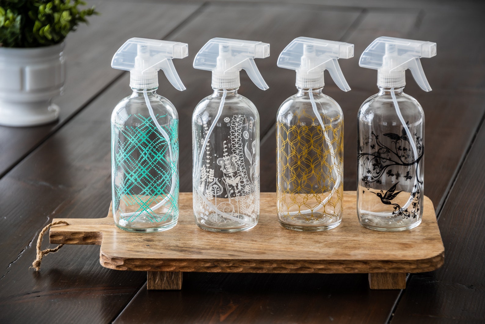 Decorative Glass Spray Bottle Multipurpose Sprayer Designed Etsy