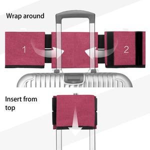 Portavasos para maletas / Accesorio de viaje manos libres / Portavasos para equipaje de mano / Regalo esencial para viajeros y madres imagen 11