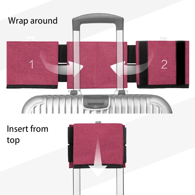 Portavasos para maletas / Accesorio de viaje manos libres / Portavasos para equipaje de mano / Regalo esencial para viajeros y madres imagen 11