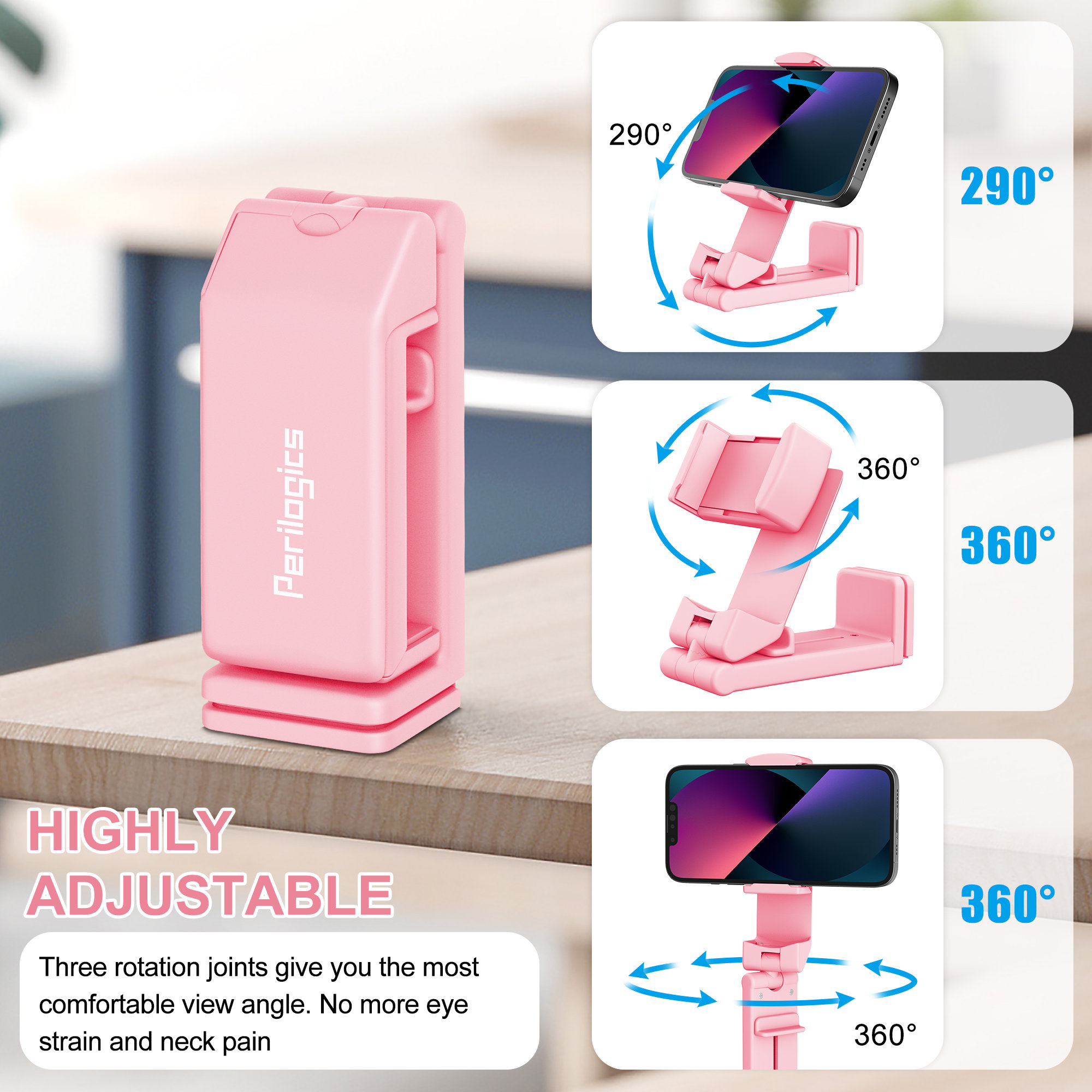 Travel Essential Airplane Inflight Phone Mount on the Go. Thoughtful, Practical Stocking Stuffer Gift For Friends, Families and Colleagues.