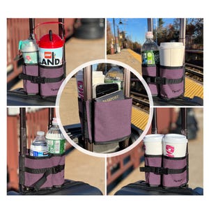 Portavasos para maletas / Accesorio de viaje manos libres / Portavasos para equipaje de mano / Regalo esencial para viajeros y madres imagen 16