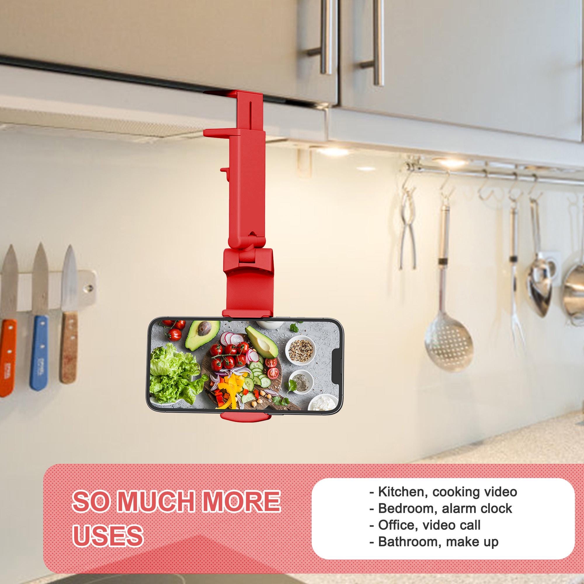 Travel Essential Airplane Inflight Phone Mount on the Go. Thoughtful, Practical Stocking Stuffer Gift For Friends, Families and Colleagues.