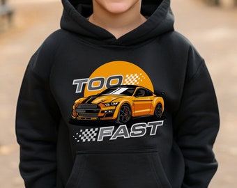 Youth Hooded Sweatshirt - Mustang