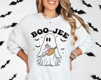 Boo Jee Ghost Sweatshirt: Spooky Season Halloween Shirt