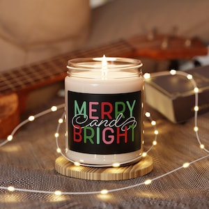 Christmas Scented Soy Candle: Festive Holiday Home Decor (9oz)